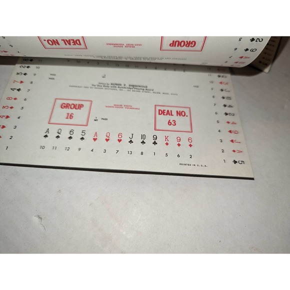 Vintage 1969 Advanced Autobridge Playing Board Set Alfred P. Sheinwold PB - Picture 14 of 15
